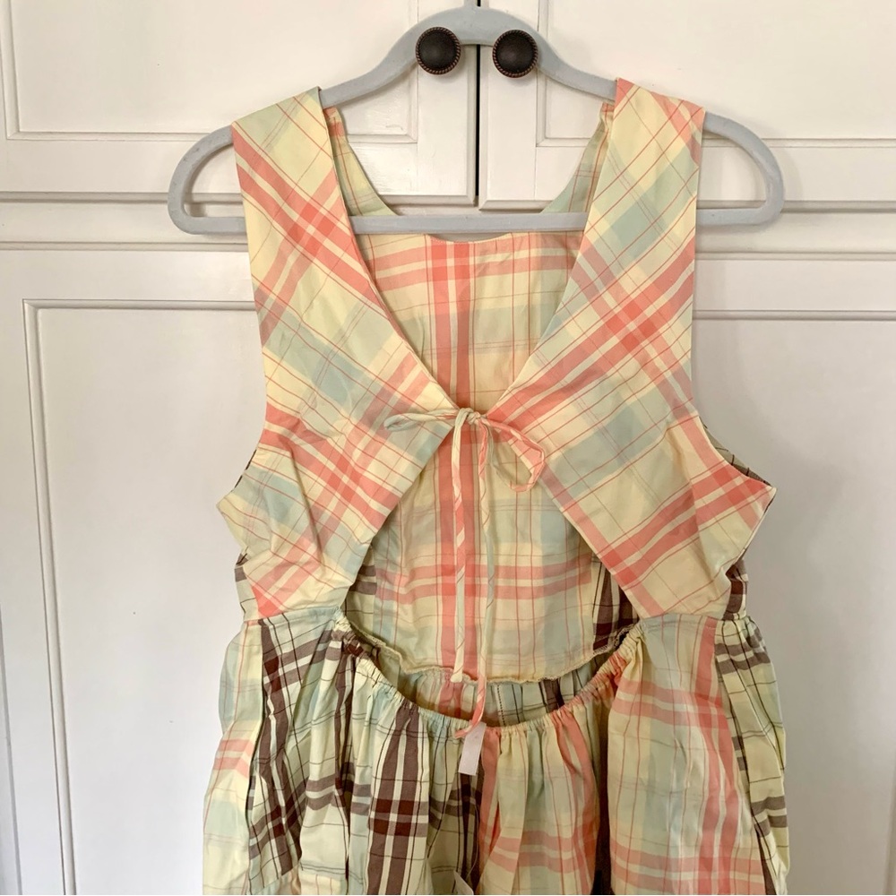 Anthropologie LyreBird Sleeveless Plaid Nap Mini Dress Size M MSRP $98 - Picture 9 of 9